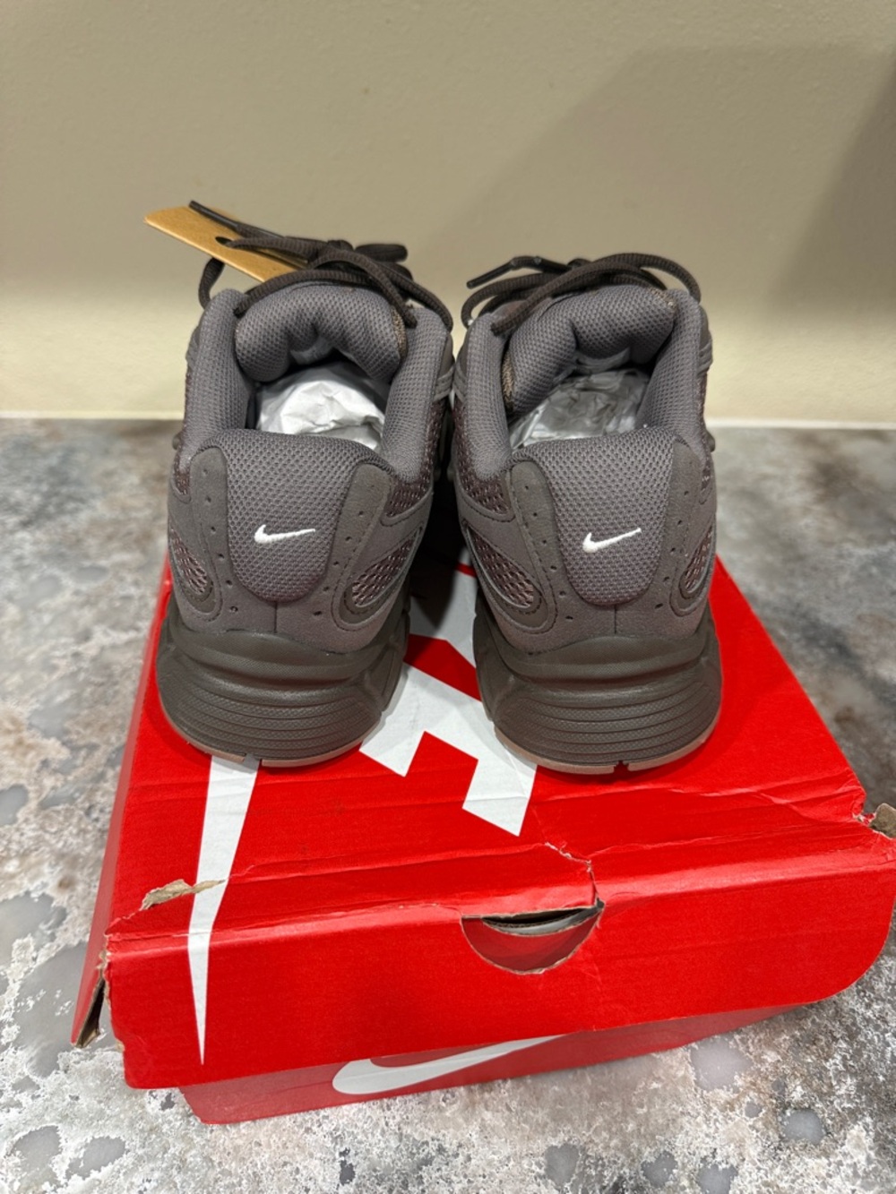 Nike Kids Brown and Tan Trail-Style Sneakers - Picture 3 of 4